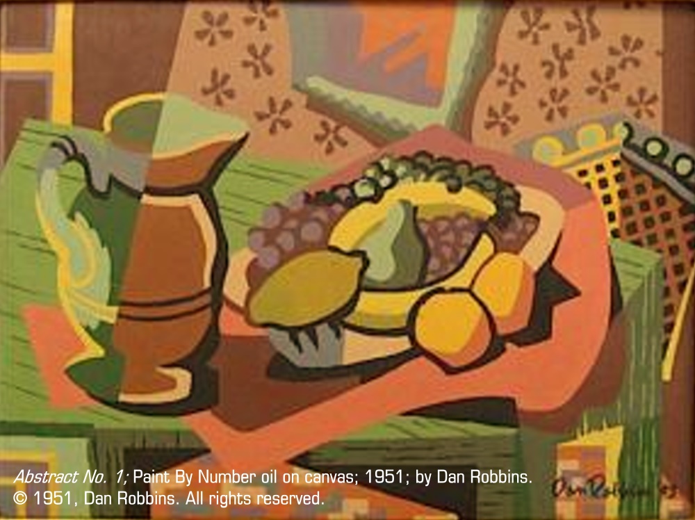 5B_Abstract No. 1_Palmer Paint_1951_photo adapted from Paint By Number Museum collection archive